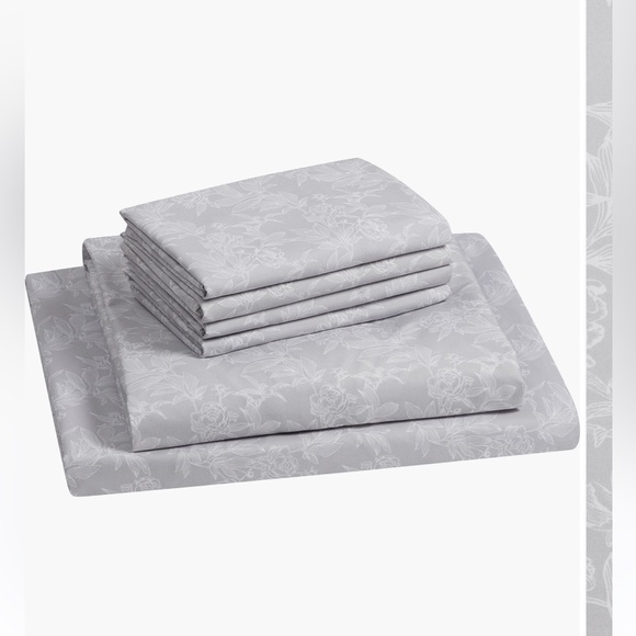 Tahari Gray Queen 6-Piece Sheet Set - Picture 2 of 6
